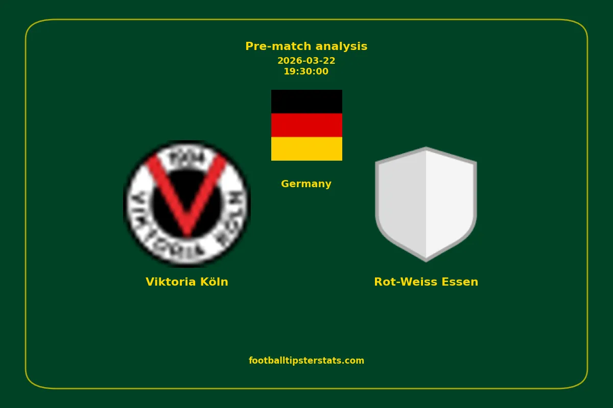 Pre-match analysis: Viktoria Köln vs Rot-Weiss Essen on 2026-03-22